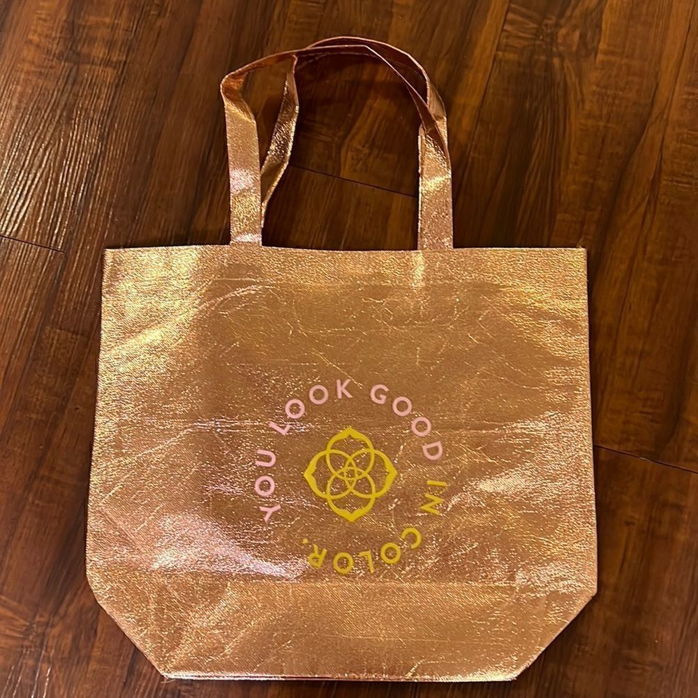 NEW Large Gold Shopping Tote - Never Used